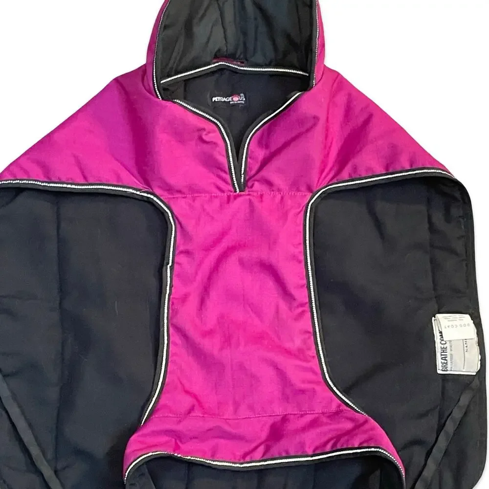 PetRageous Designs Juneau Insulated Dog Jacket XL Magenta Waterproof Coat